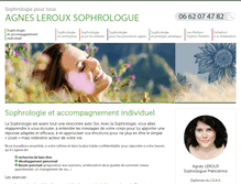 Tablet Screenshot of agnesleroux-sophrologue.com